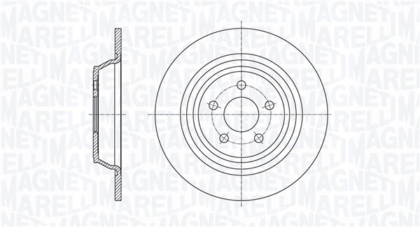 MAGNETI MARELLI Féktárcsa, mind MBD0667_MM