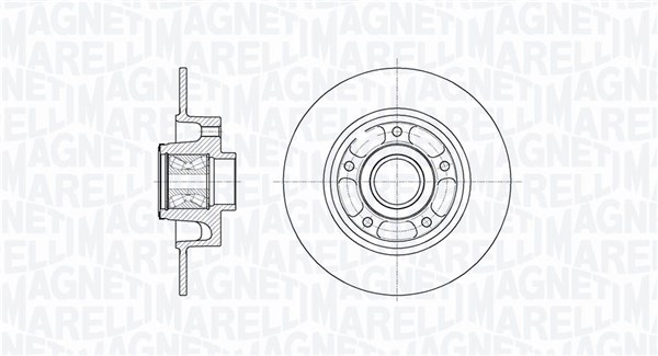 MAGNETI MARELLI Féktárcsa, mind MBD0683_MM