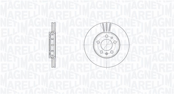 MAGNETI MARELLI Féktárcsa, mind MBD0684_MM