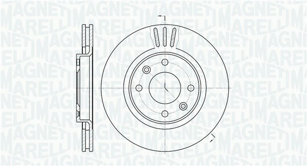 MAGNETI MARELLI Féktárcsa, mind MBD0690_MM