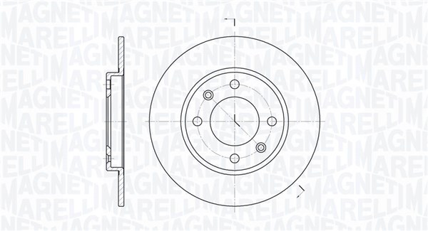 MAGNETI MARELLI Féktárcsa, mind MBD0695_MM