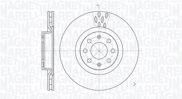 MAGNETI MARELLI Féktárcsa, mind MBD0698_MM