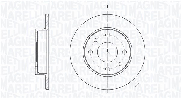 MAGNETI MARELLI Féktárcsa, mind MBD0700_MM