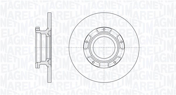 MAGNETI MARELLI Féktárcsa, mind MBD0713_MM