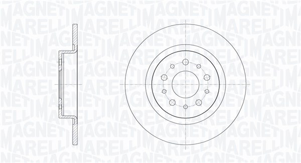 MAGNETI MARELLI Féktárcsa, mind MBD0714_MM