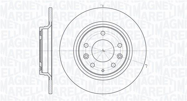 MAGNETI MARELLI Féktárcsa, mind MBD0718_MM