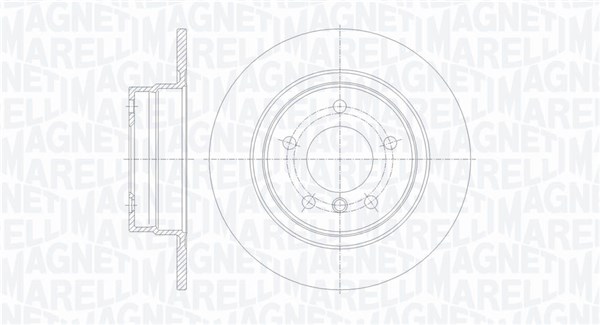 MAGNETI MARELLI Féktárcsa, mind MBD0720_MM