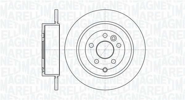 MAGNETI MARELLI Féktárcsa, mind MBD0724_MM