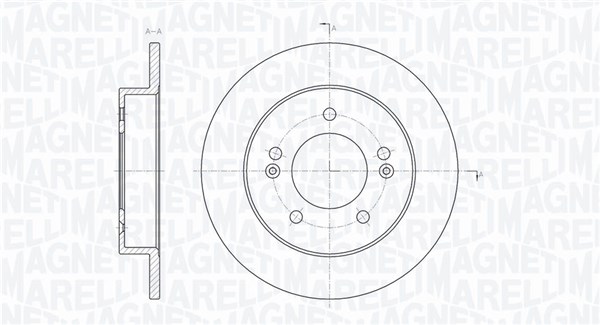 MAGNETI MARELLI Féktárcsa, mind MBD0730_MM