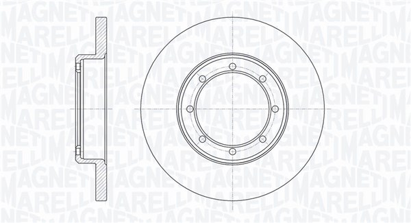 MAGNETI MARELLI Féktárcsa, mind MBD0731_MM