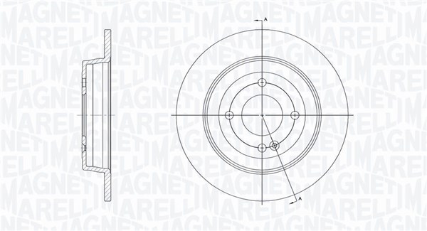 MAGNETI MARELLI Féktárcsa, mind MBD0732_MM