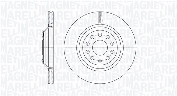 MAGNETI MARELLI Féktárcsa, mind MBD0735_MM