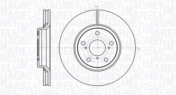 MAGNETI MARELLI Féktárcsa, mind MBD0745_MM