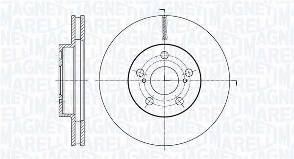 MAGNETI MARELLI Féktárcsa, mind MBD0763_MM