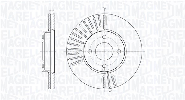 MAGNETI MARELLI Féktárcsa, mind MBD0772_MM