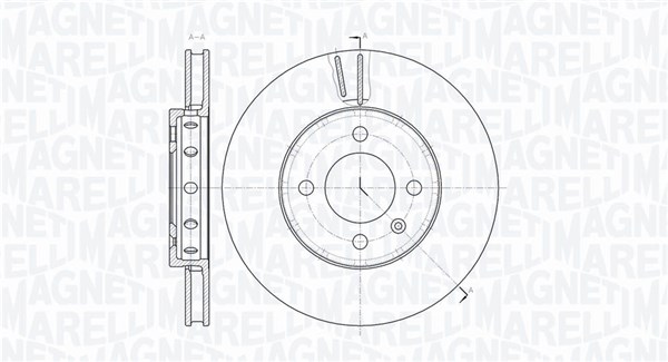 MAGNETI MARELLI Féktárcsa, mind MBD0778_MM