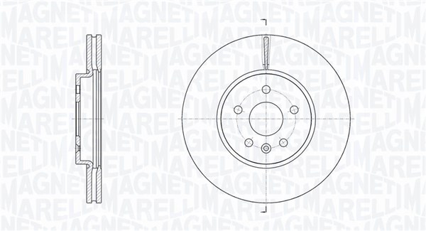 MAGNETI MARELLI Féktárcsa, mind MBD0784_MM