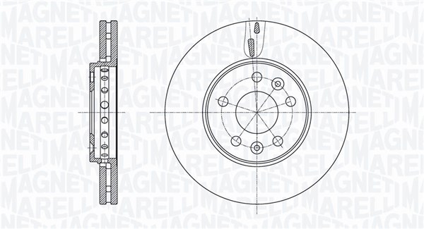 MAGNETI MARELLI Féktárcsa, mind MBD0800_MM