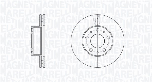 MAGNETI MARELLI Féktárcsa, mind MBD0801_MM