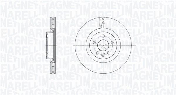 MAGNETI MARELLI Első féktárcsa MBD0803_MM