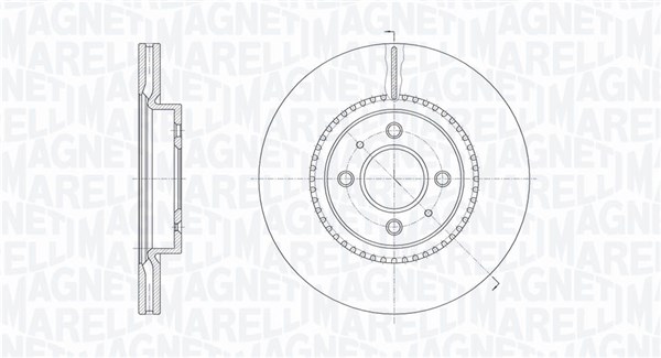 MAGNETI MARELLI Féktárcsa, mind MBD0807_MM