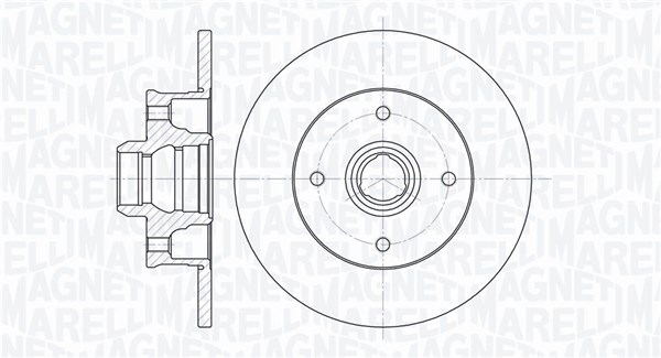 MAGNETI MARELLI Féktárcsa, mind MBD0815_MM