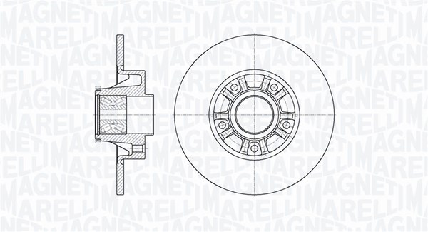 MAGNETI MARELLI Féktárcsa, mind MBD0817_MM