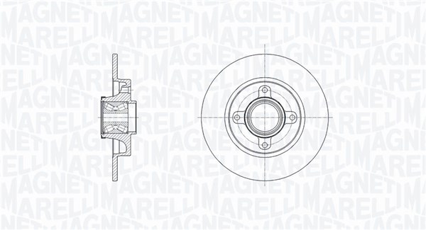 MAGNETI MARELLI Féktárcsa, mind MBD0818_MM