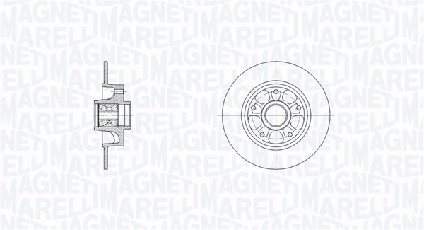 MAGNETI MARELLI Féktárcsa, mind MBD0819_MM