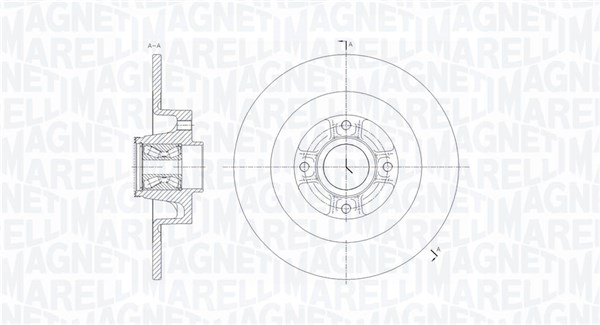 MAGNETI MARELLI Féktárcsa, mind MBD0820_MM