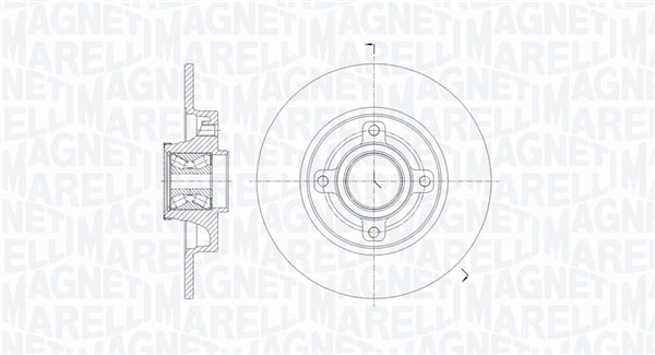 MAGNETI MARELLI Féktárcsa, mind MBD0821_MM