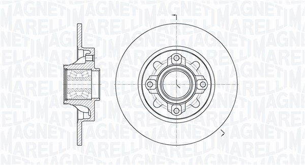 MAGNETI MARELLI Féktárcsa, mind MBD0822_MM