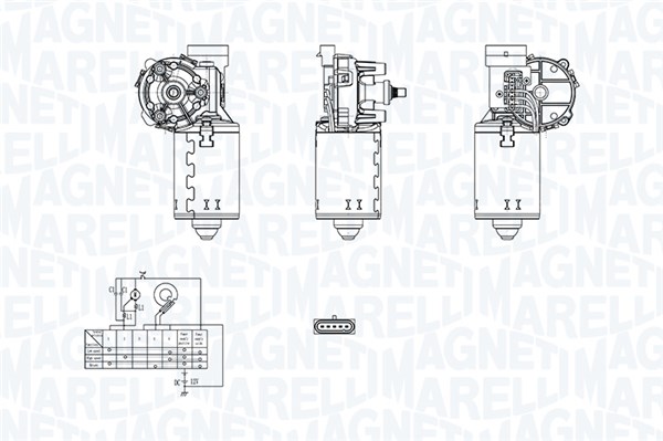 MAGNETI MARELLI Ablaktörlö motor TGE223A_MM