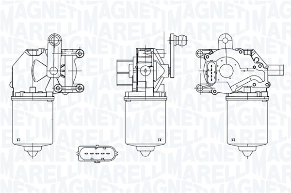 MAGNETI MARELLI Ablaktörlö motor TGE500PM_MM
