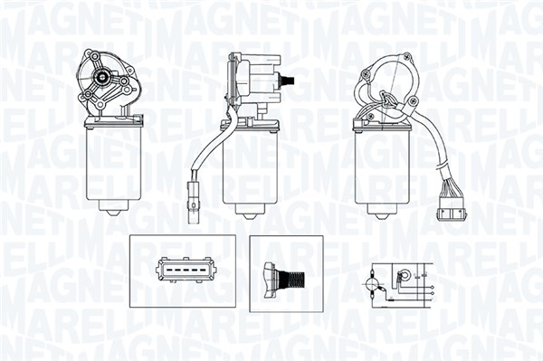 MAGNETI MARELLI Ablaktörlö motor TGE713PM_MM