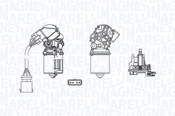 MAGNETI MARELLI Ablaktörlö motor TGE714QM_MM