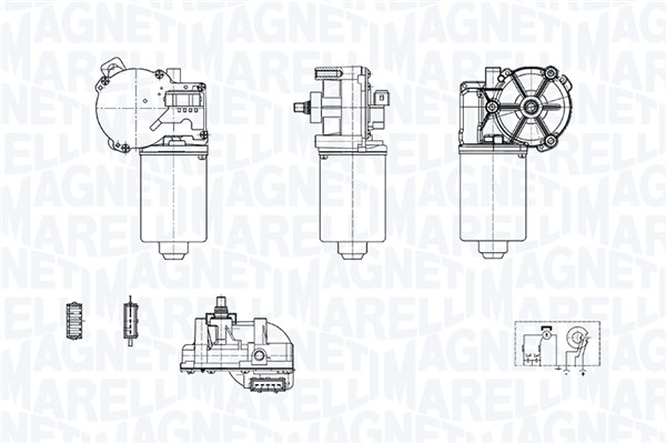 MAGNETI MARELLI Ablaktörlö motor TGE716SM_MM