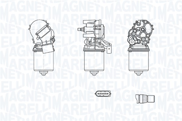 MAGNETI MARELLI Ablaktörlö motor TGE725EM_MM