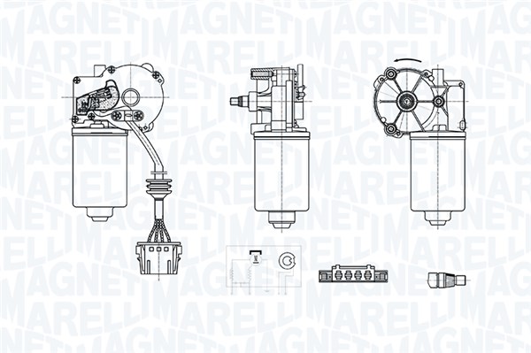 MAGNETI MARELLI Ablaktörlö motor TGE727GM_MM