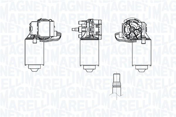 MAGNETI MARELLI Ablaktörlö motor TGE736RM_MM