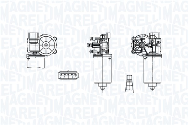 MAGNETI MARELLI Ablaktörlö motor TGE748GM_MM