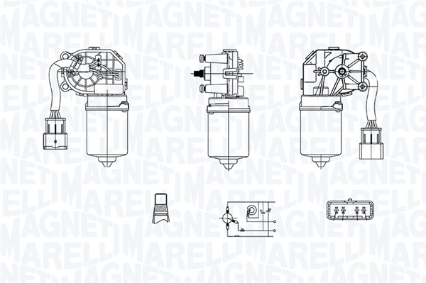 MAGNETI MARELLI Ablaktörlö motor TGE759SM_MM