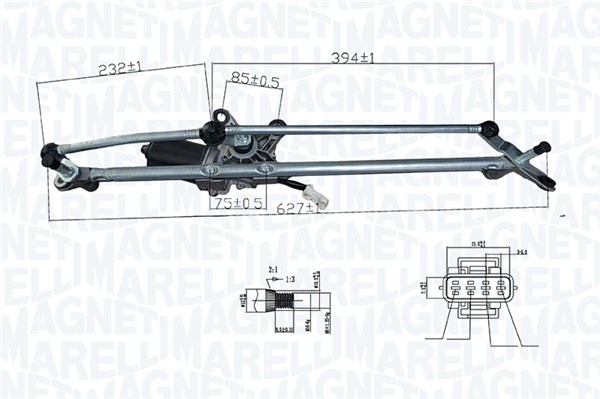 MAGNETI MARELLI Ablaktörlö motor TGE769FM_MM