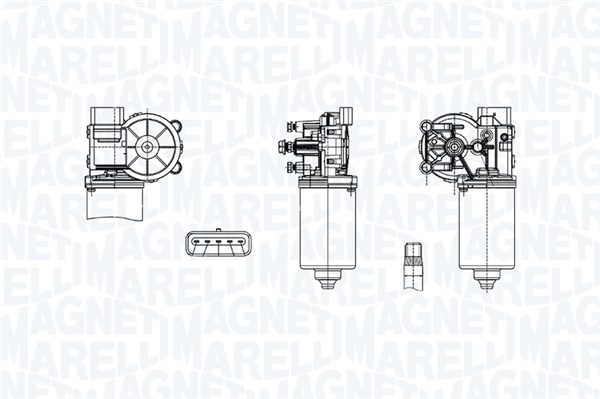 MAGNETI MARELLI Ablaktörlö motor TGE781TM_MM