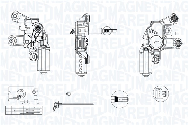 MAGNETI MARELLI Ablaktörlö motor TGL420H_MM