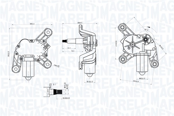 MAGNETI MARELLI Ablaktörlö motor TGL707HM_MM