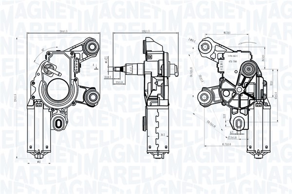 MAGNETI MARELLI Ablaktörlö motor TGL725EM_MM