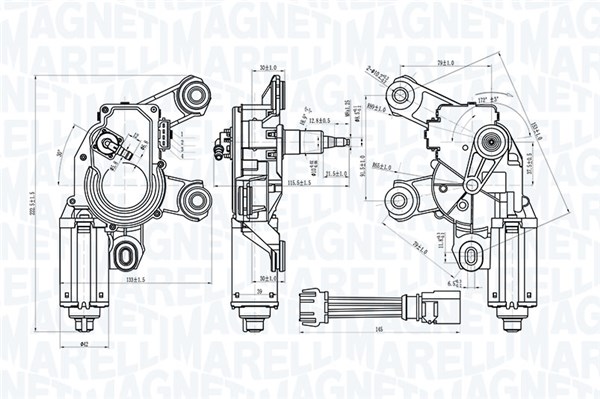 MAGNETI MARELLI Ablaktörlö motor TGL731MM_MM