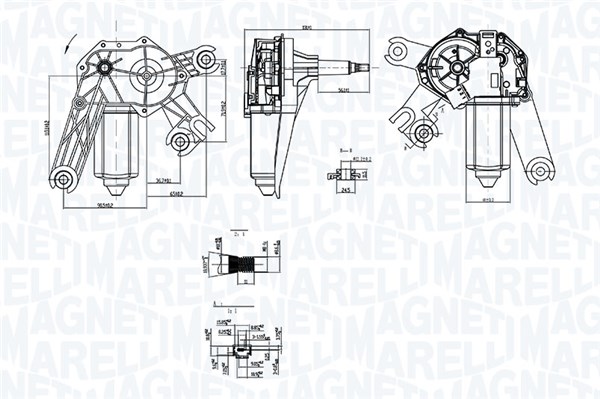 MAGNETI MARELLI Ablaktörlö motor TGL738SM_MM