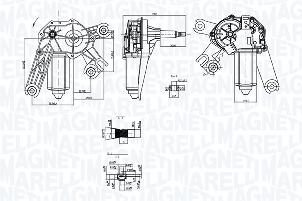 MAGNETI MARELLI Ablaktörlö motor TGL739TM_MM